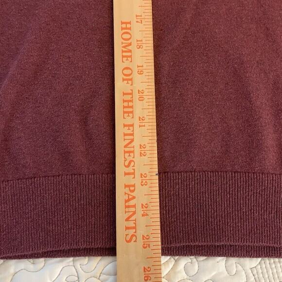 Banana Republic Men’s Pullover 100% Cotton Sweater Red/Maroon Size Large - Picture 13 of 13